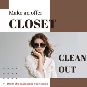 Closet clean out on all clothes. Make an offer!